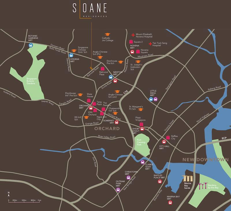 Sloane Residences Location Map